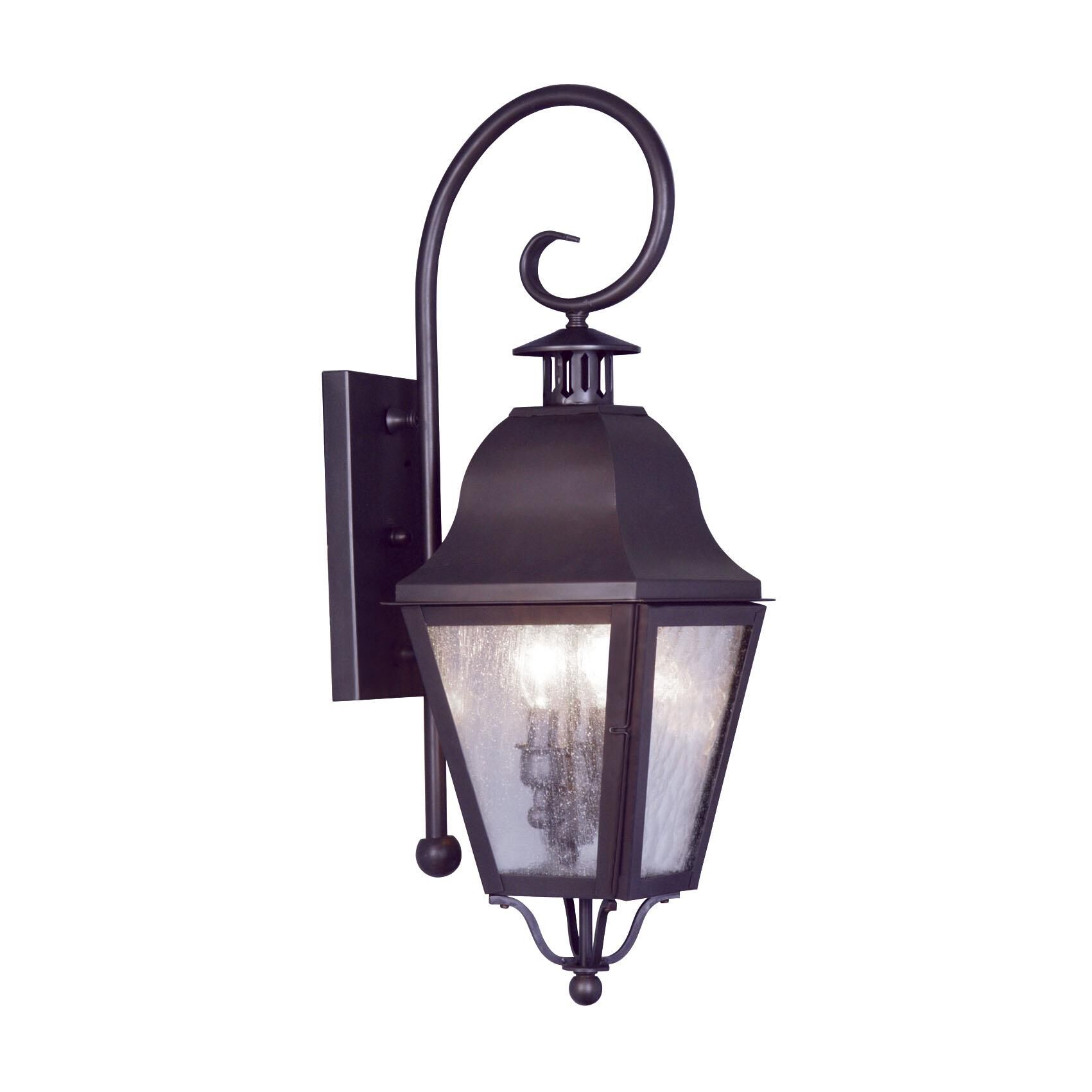 Amwell 24 Inch Tall 2 Light Outdoor Wall Light by Livex Lighting